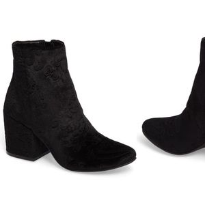 Treasure and Bond Marian Block Heel Velvet Bootie